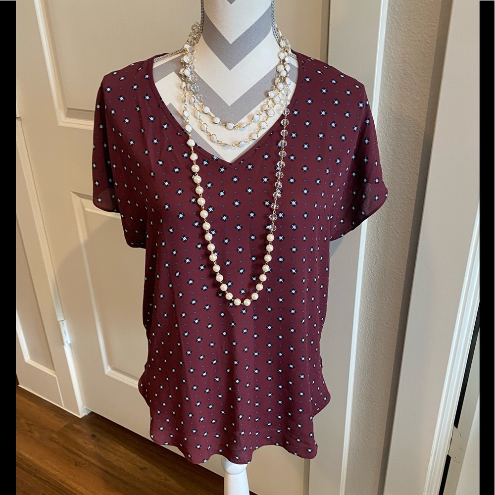 LOFT Pattern Top